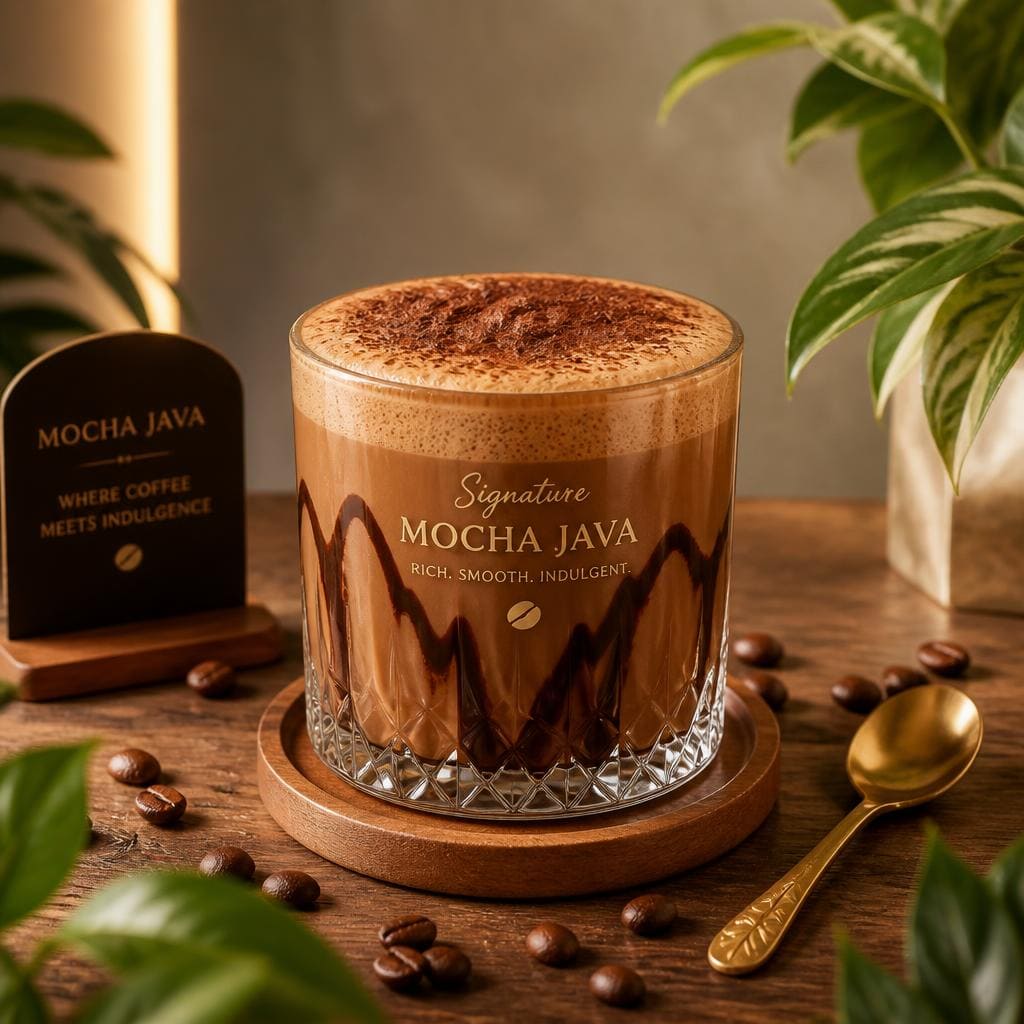 Signature Coffee Mocha Java Te Sate dengan rasa kopi mocha dan aroma java khas